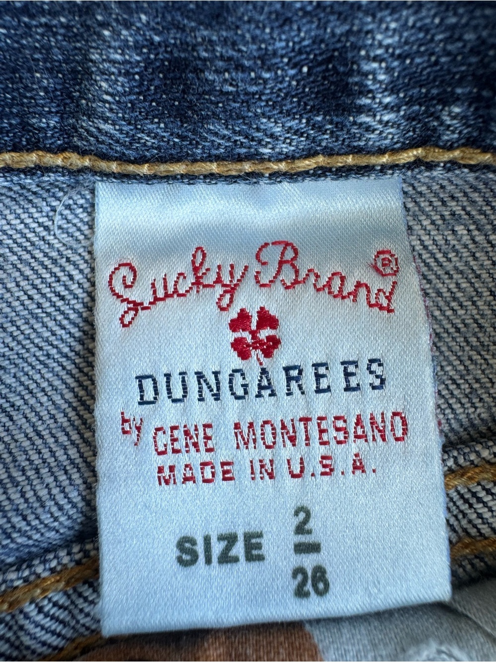 Lucky Brand Blue Distressed Denim Shorts with Butterfly Patch - Picture 4 of 4